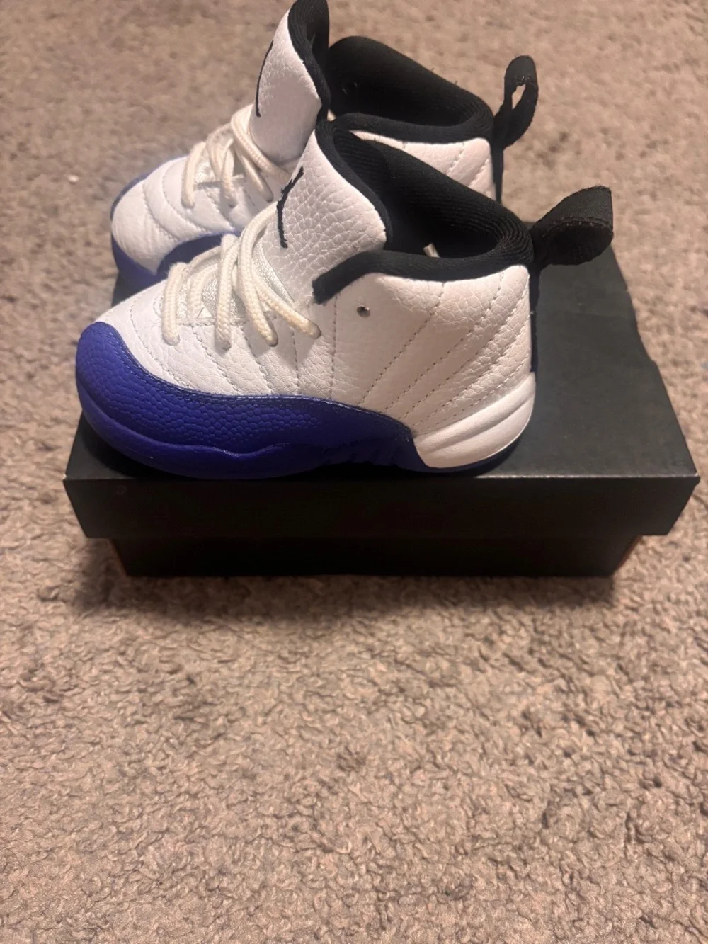 Jordan Retro 12, royal blue and white size 6c